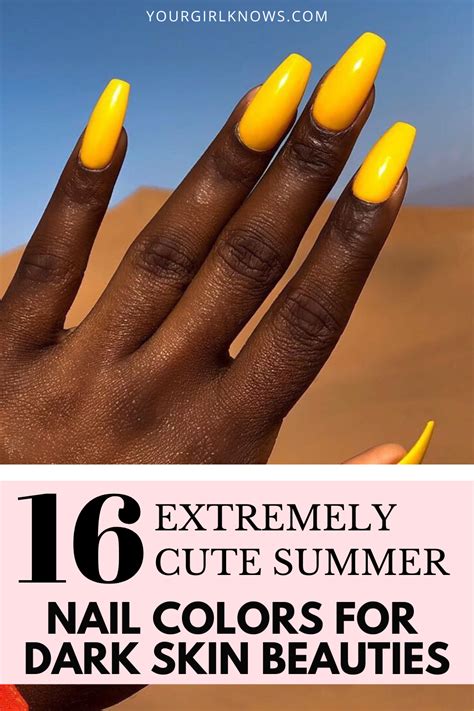 best summer nail colors for dark skin|trendy nail colors for summer.